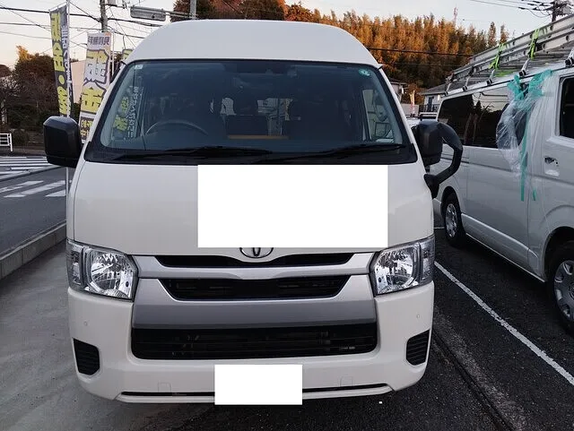 ハイエース右リアクオーターの板金塗装・事故修理｜横浜市都筑区 ケービーエス