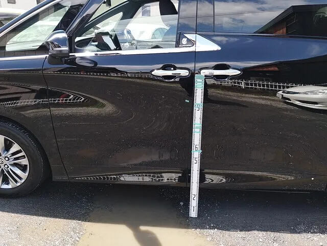 40系アルファード 左フロントドアのへこみ板金塗装・事故修理｜横浜市都筑区 ケービーエス