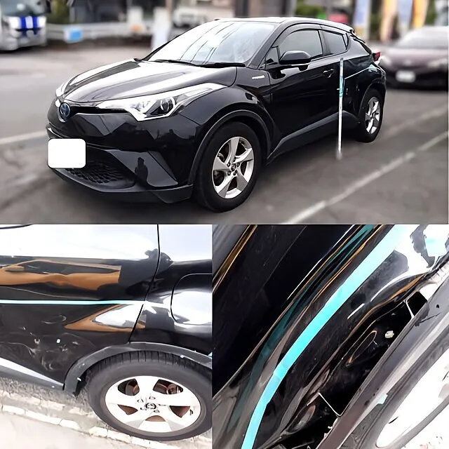 トヨタC-HR 左リヤドア交換とクオーター板金の事故修理｜横浜市都筑区 ケービーエス