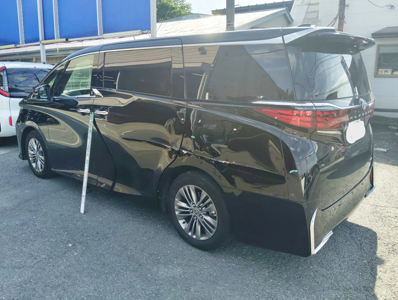 40系アルファード 左リヤクオーターを交換せず板金｜横浜市都筑区 ケービーエス