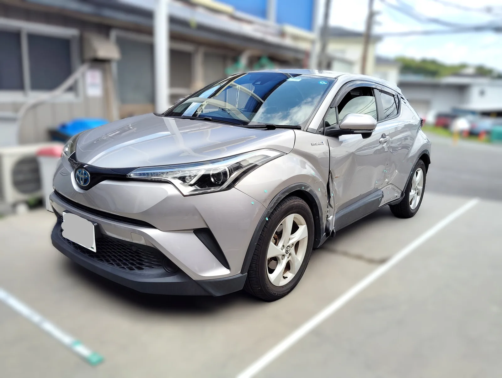 トヨタ C-HR 左フェンダー交換とリヤドア板金｜横浜市都筑区 ケービーエス