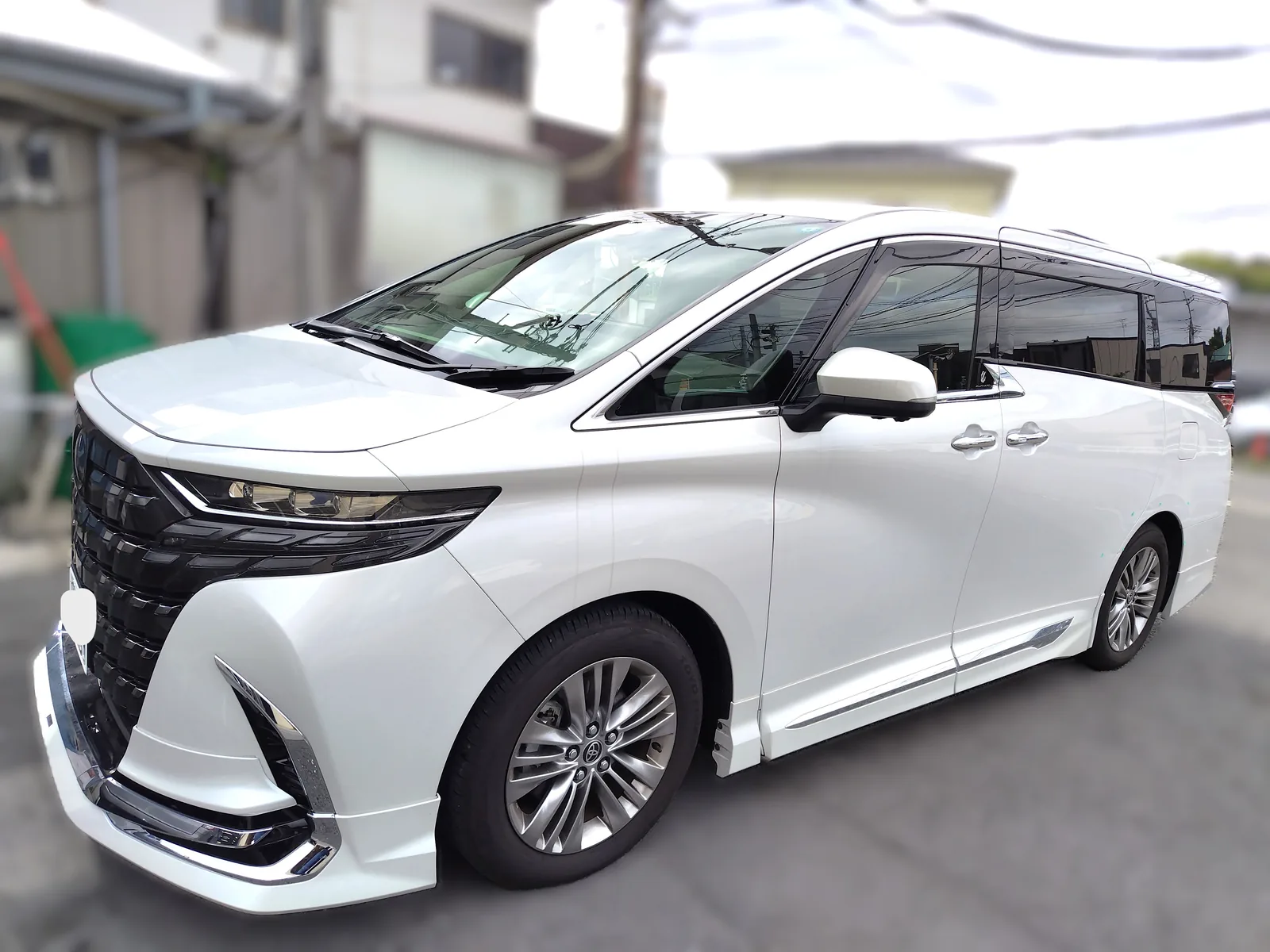 トヨタ 40系アルファード 左リヤとエアロの板金塗装｜横浜市都筑区 ケービーエス