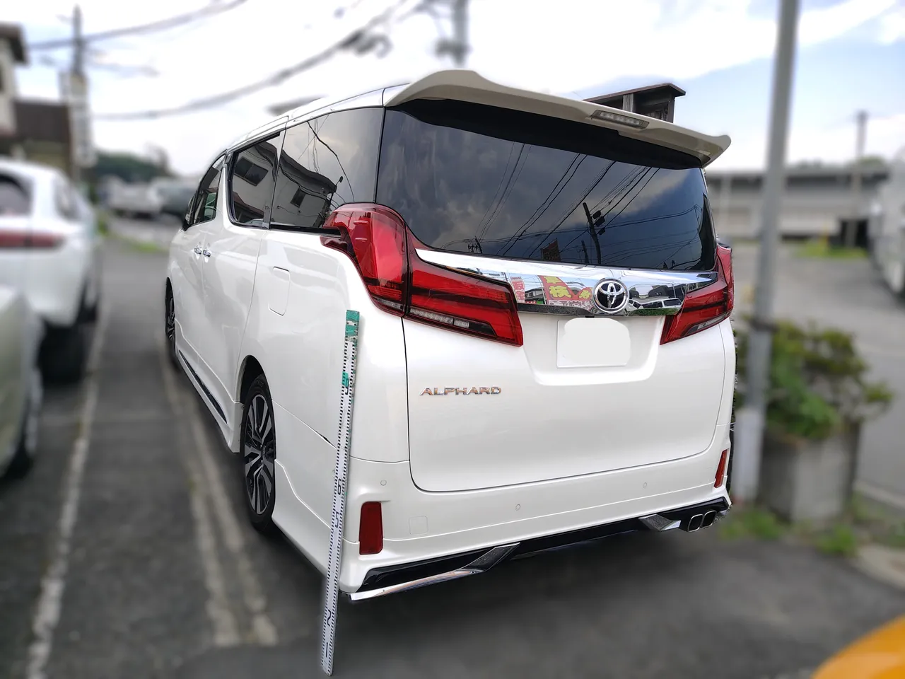 30系アルファード 左リヤのバンパー交換と板金塗装｜横浜市都筑区 ケービーエス