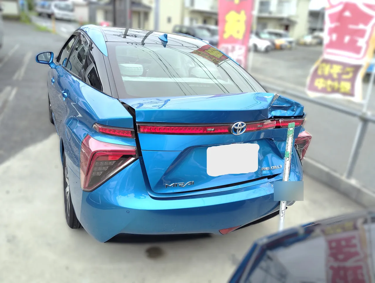 MIRAI（ミライ） バックパネル交換とリヤ廻り板金｜横浜市都筑区 ケービーエス